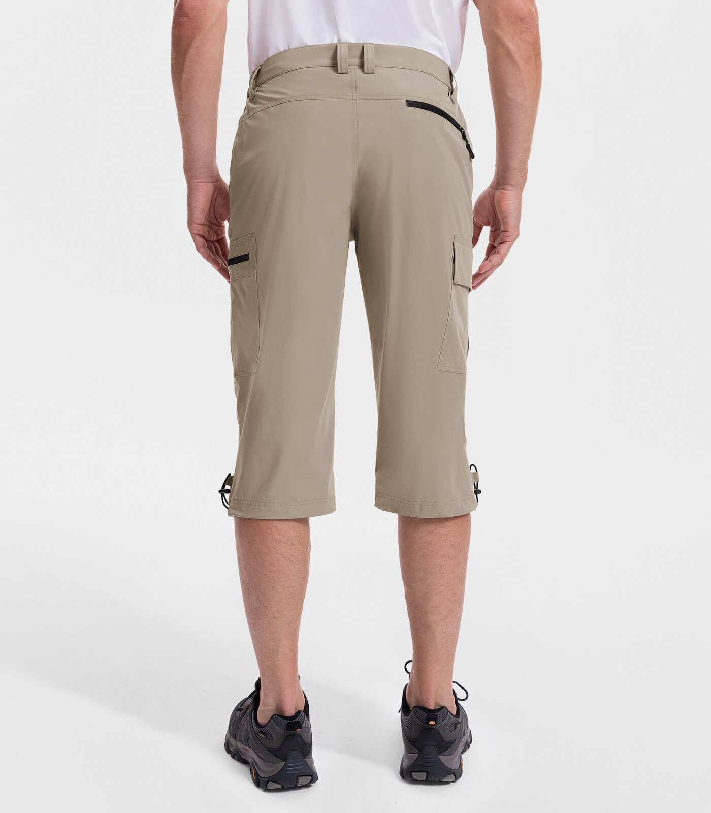Moosehill Bermudas Cortas 3/4 para Hombre Pantalones Cortos Cargo para Exteriores Pantalones Cargo Impermeables Pantalones de Senderismo Pantalones de Trekking elásticos Pantalones Deportivos Pantalones de Ciclismo Largos de Verano para Hombres