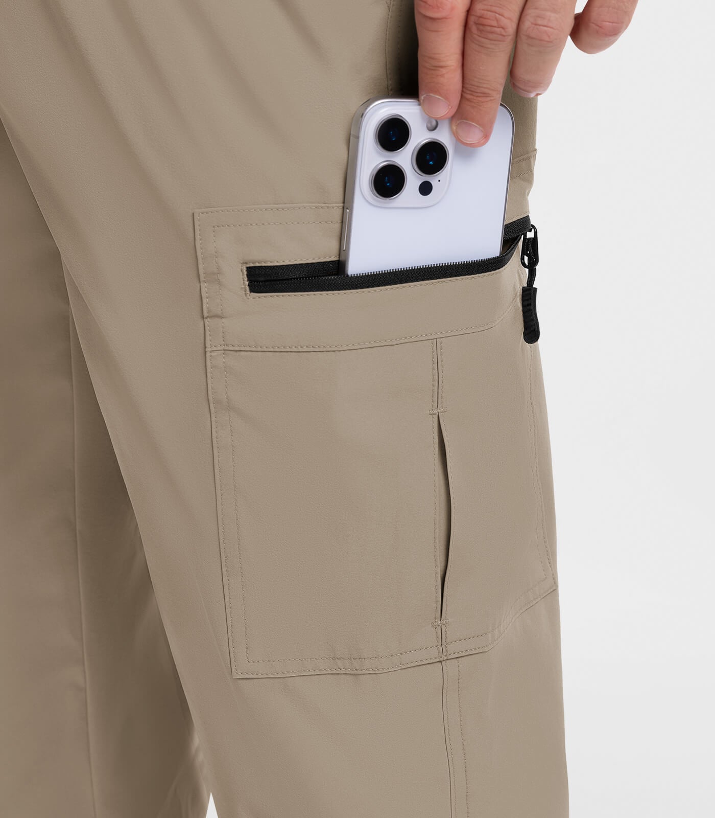 Moosehill Bermudas Cortas 3/4 para Hombre Pantalones Cortos Cargo para Exteriores Pantalones Cargo Impermeables Pantalones de Senderismo Pantalones de Trekking elásticos Pantalones Deportivos Pantalones de Ciclismo Largos de Verano para Hombres