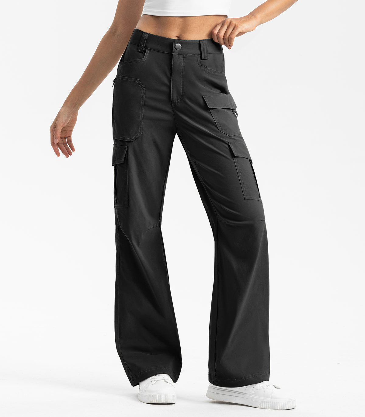 women hiking pants #Color_Black