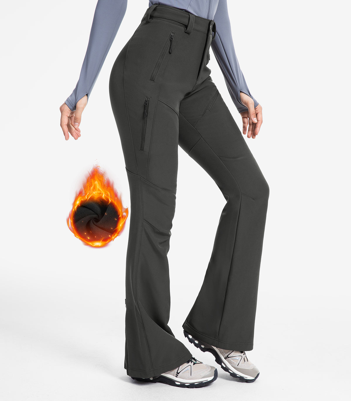 womens snow pants #Color_Dark Grey