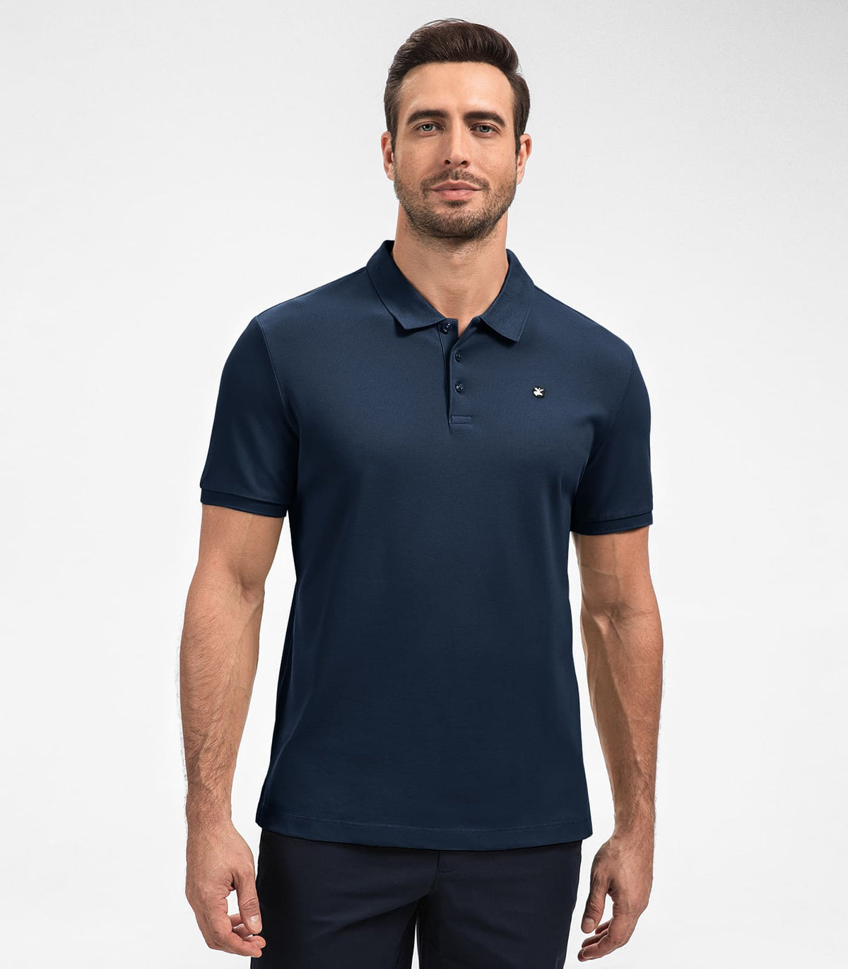 Men's Polo Shirts #Color_Navy