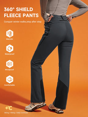Women's Snow Ski Pants Fleece Lined Waterproof - SnowVenture W048