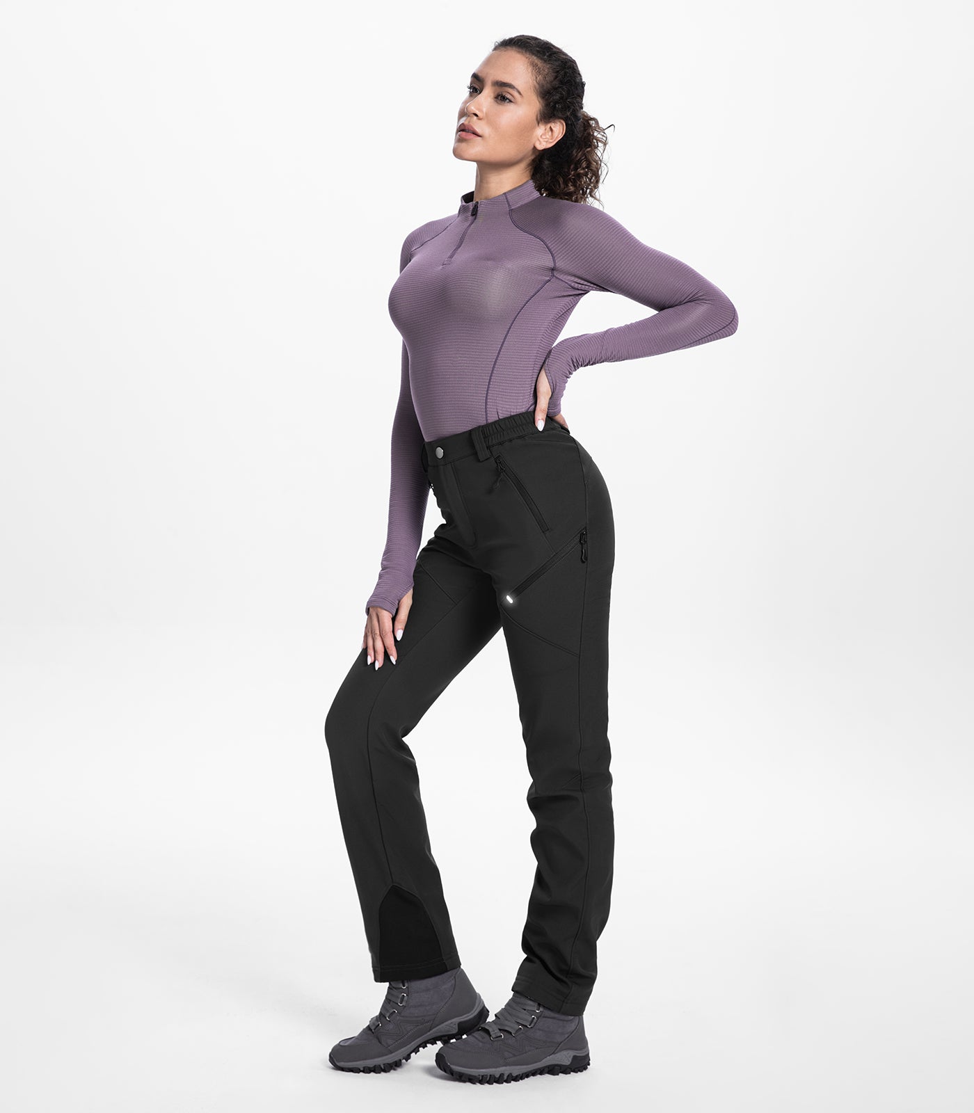 Women's Snow Ski Fleece lined Pants - SnowVenture W053