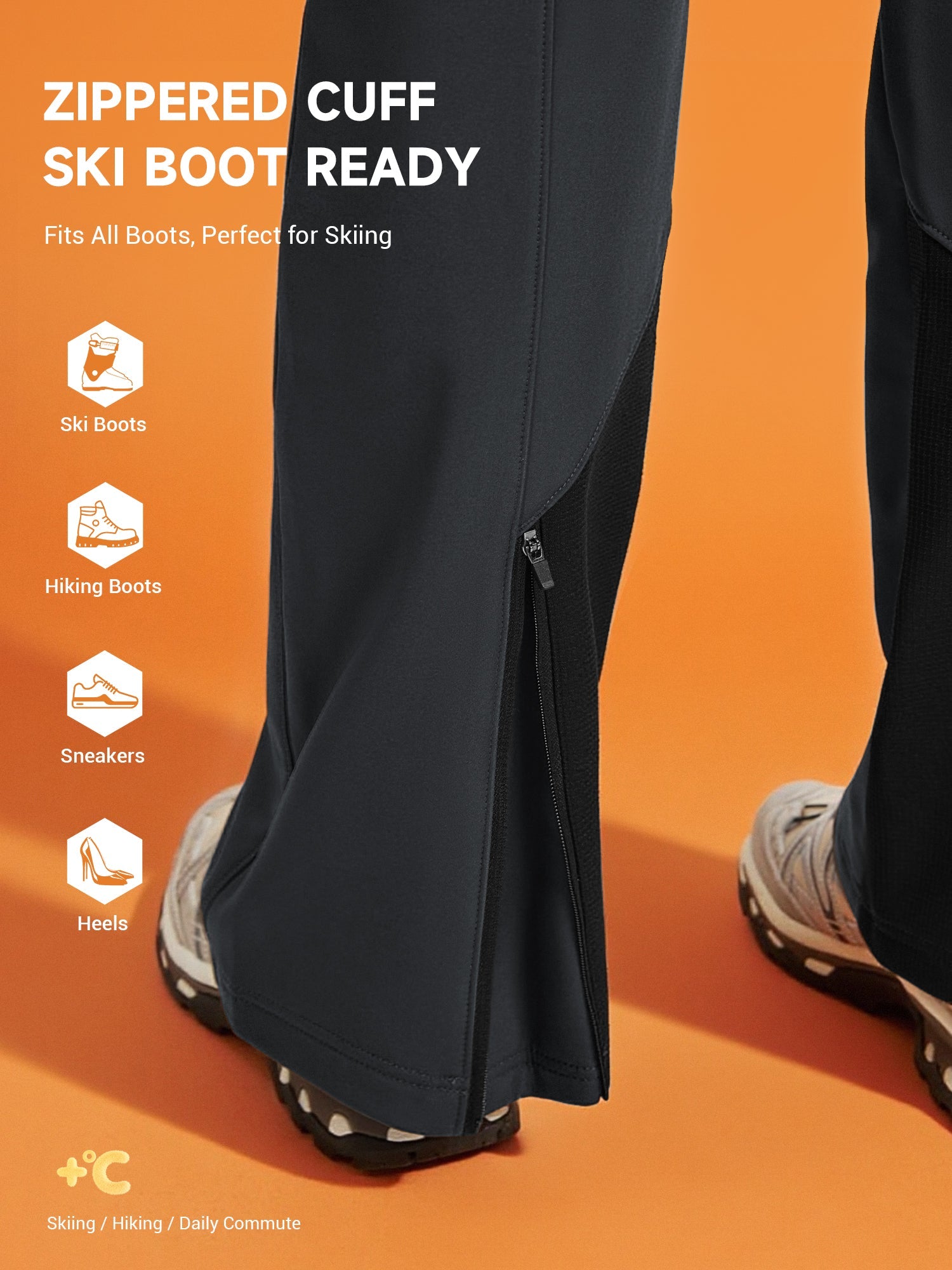 Women's Snow Ski Pants Fleece Lined Waterproof - SnowVenture W048