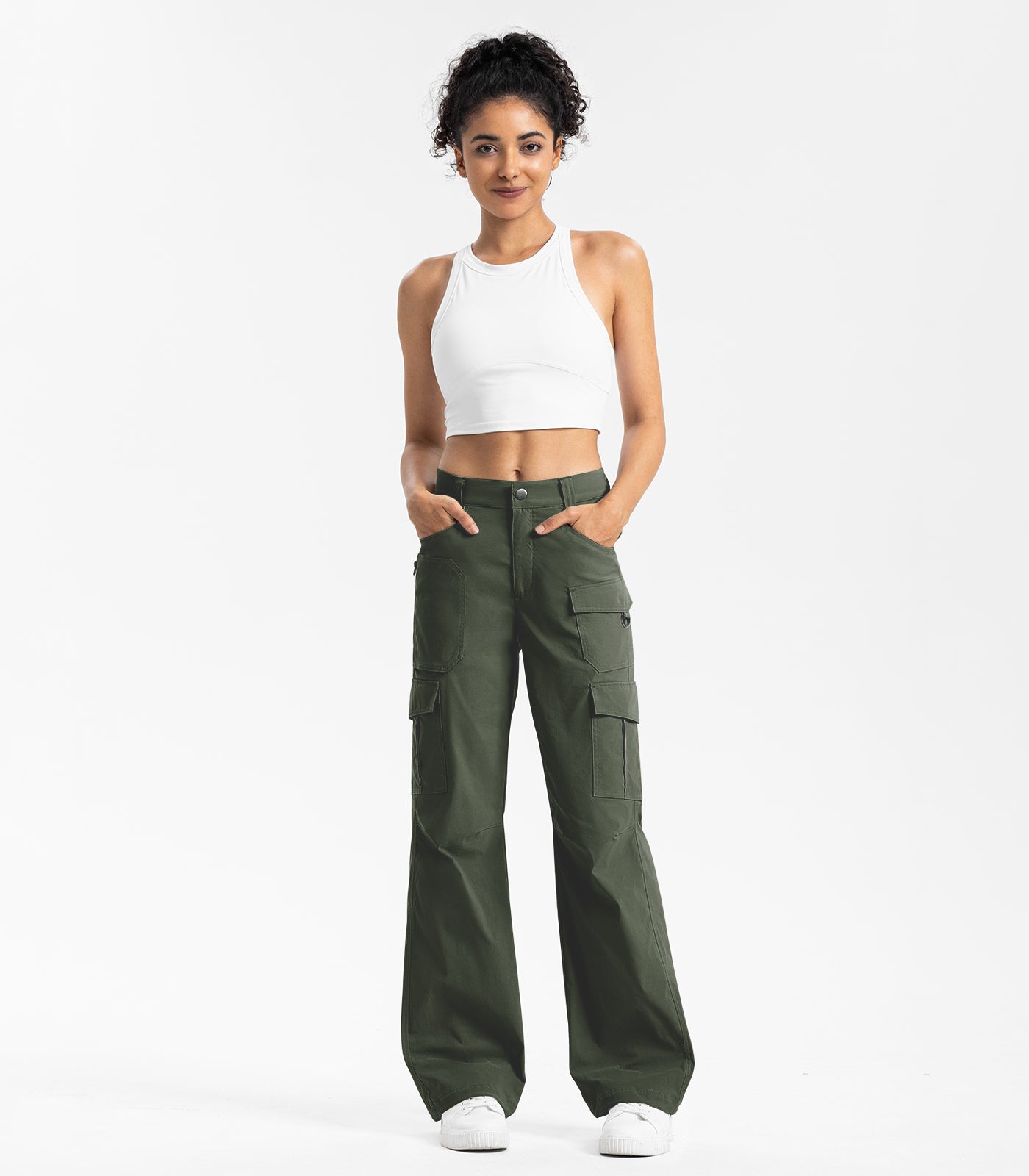 Women's Cargo Hiking Pants / High-Waisted & Lightweight