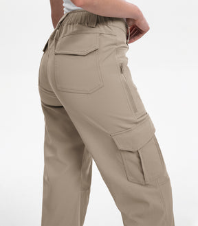 Women's Cargo Hiking Pants / High-Waisted & Lightweight - HikerFlex W038