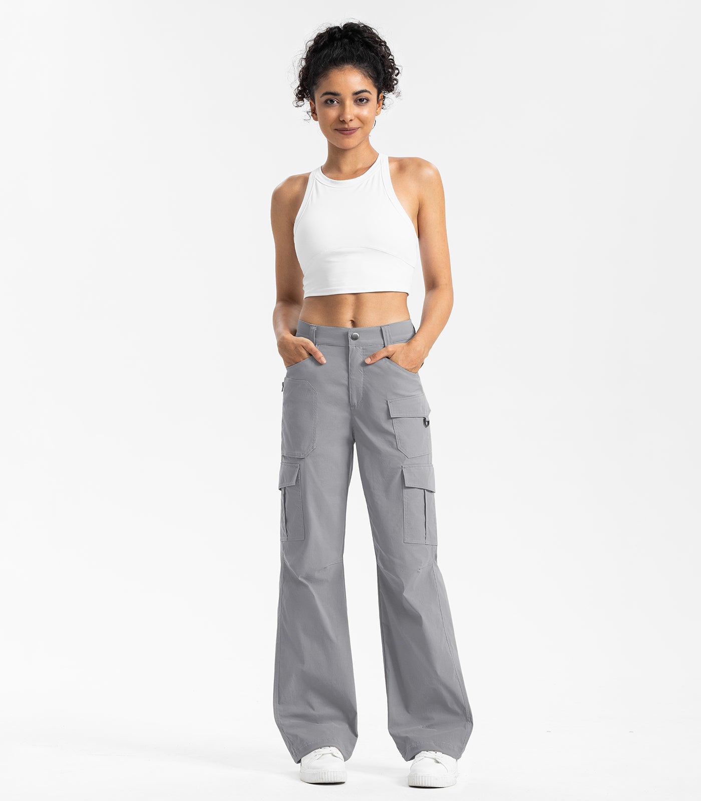 Women's Cargo Hiking Pants / High-Waisted & Lightweight