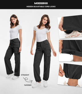 Women's Cargo Hiking Pants / High-Waisted & Lightweight - HikerFlex W038