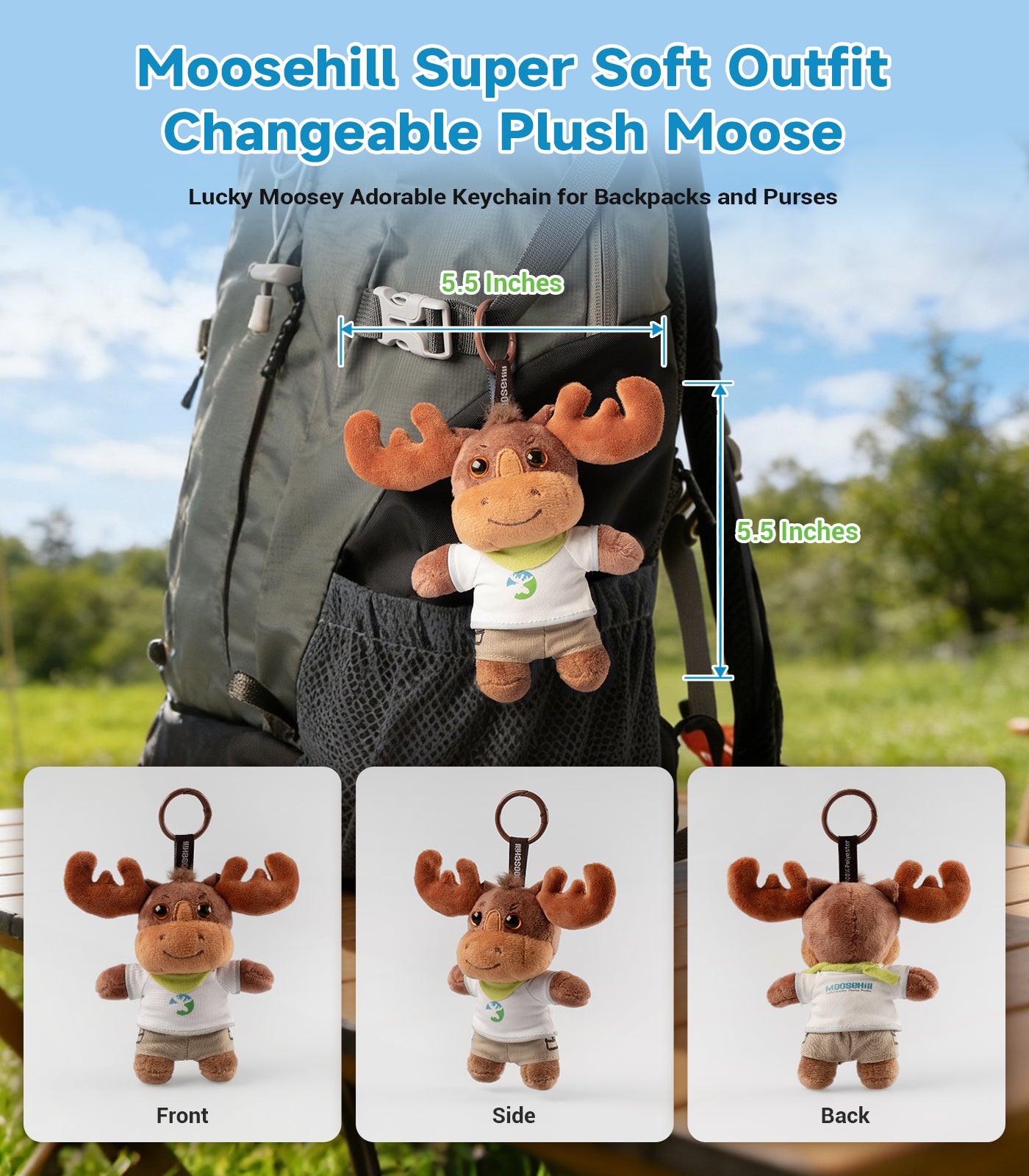 Moosehill Moosey Changeable Plush Toy