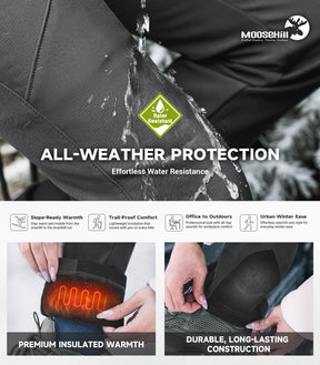 Women's Snow Ski Fleece lined Pants - SnowVenture W053