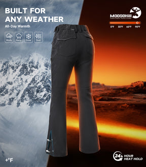 Women's Snow Ski Fleece lined Pants - SnowVenture W050