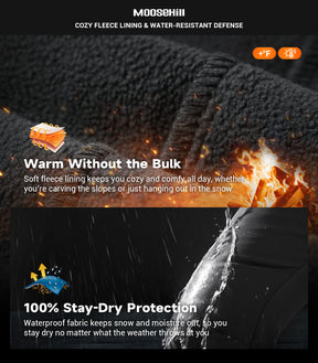 Women's Snow Ski Fleece lined Pants - SnowVenture W051