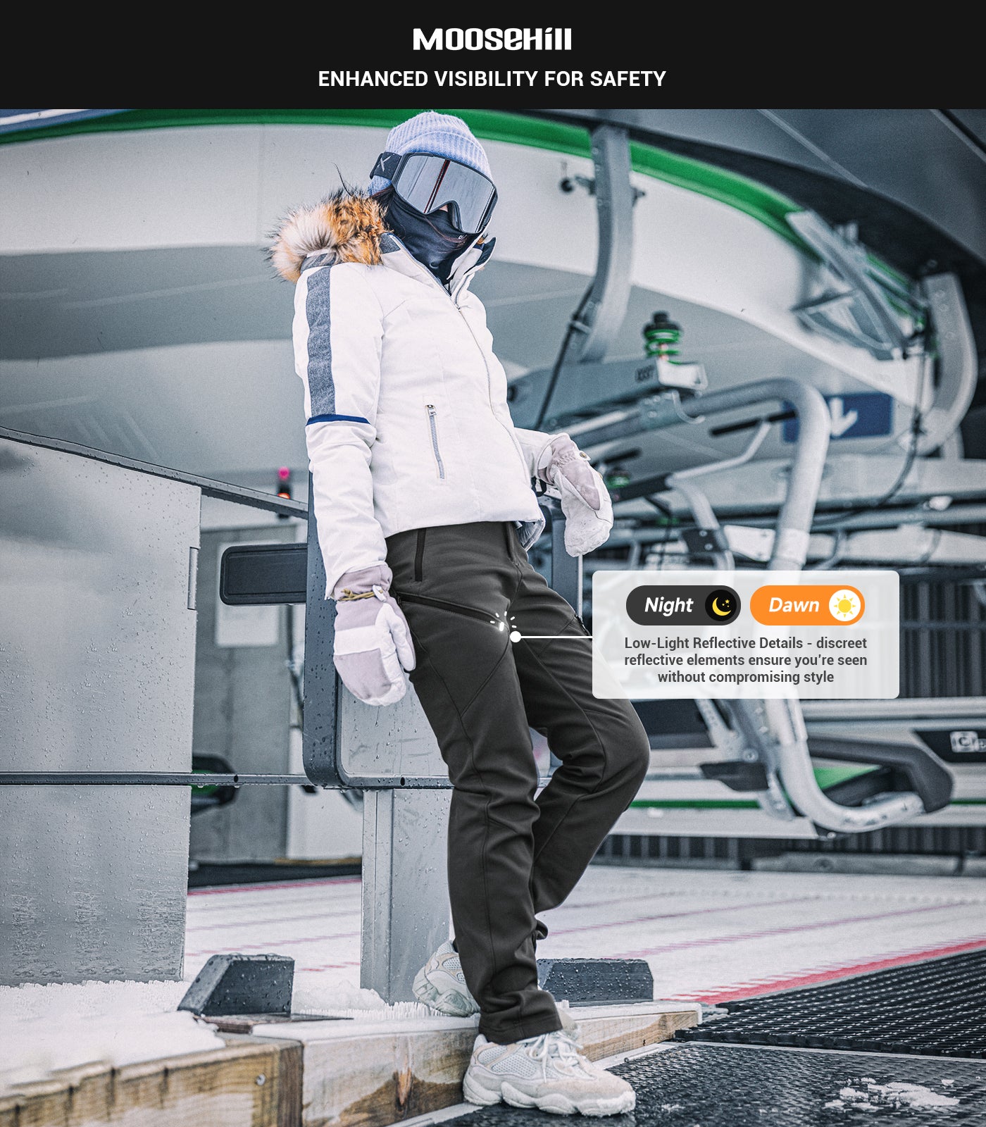 Women's Snow Ski Fleece lined Pants - SnowVenture W053