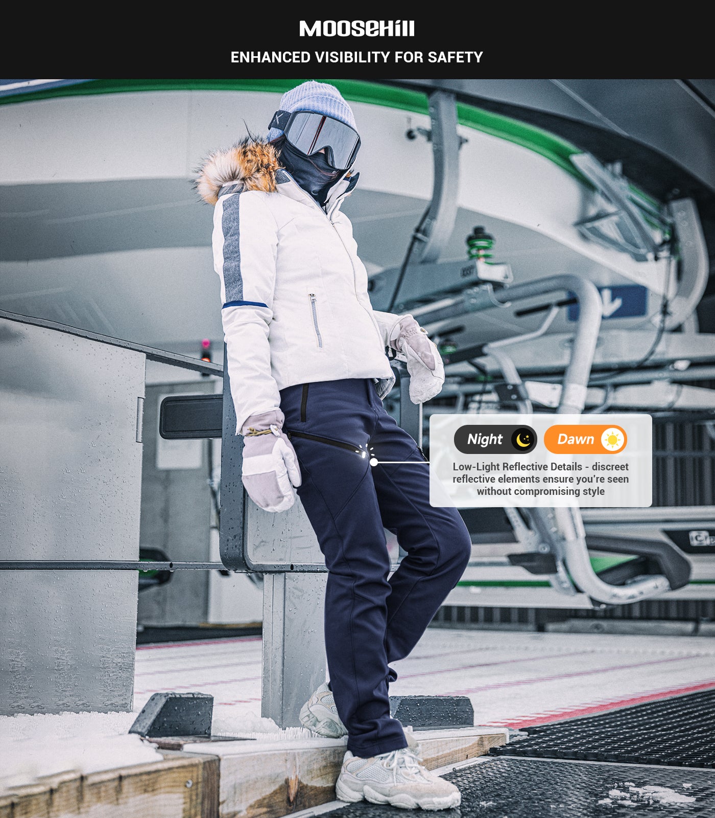 Women's Snow Ski Fleece lined Pants - SnowVenture W053