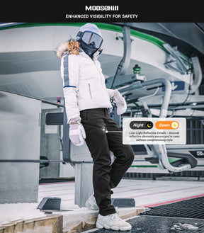 Women's Snow Ski Fleece lined Pants - SnowVenture W053