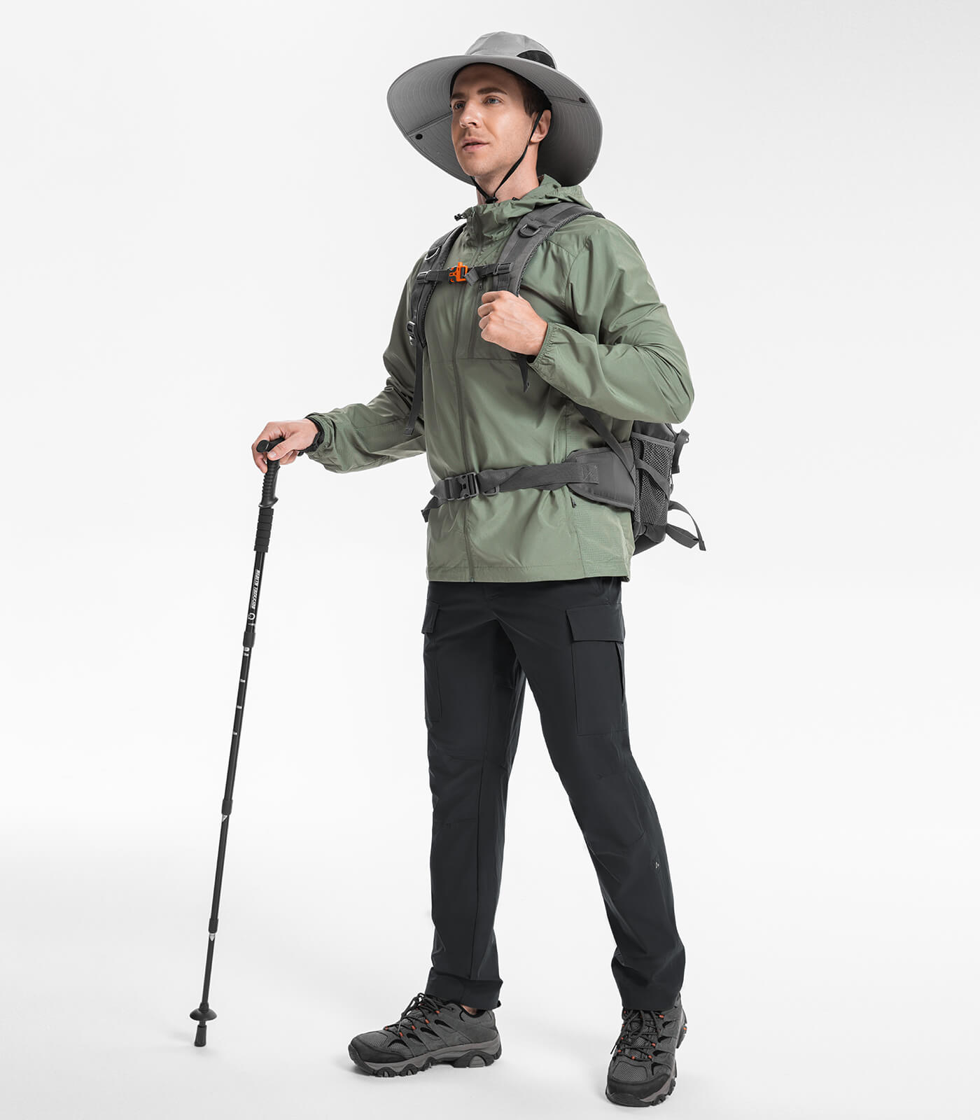 Men's Hiking Cargo Pants Water-Resistant Quick Dry - HikerFlex M033