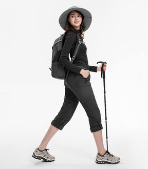 Women's Convertible Hiking Pants Quick Dry Zip-Off Cargo - HikerFlex W024