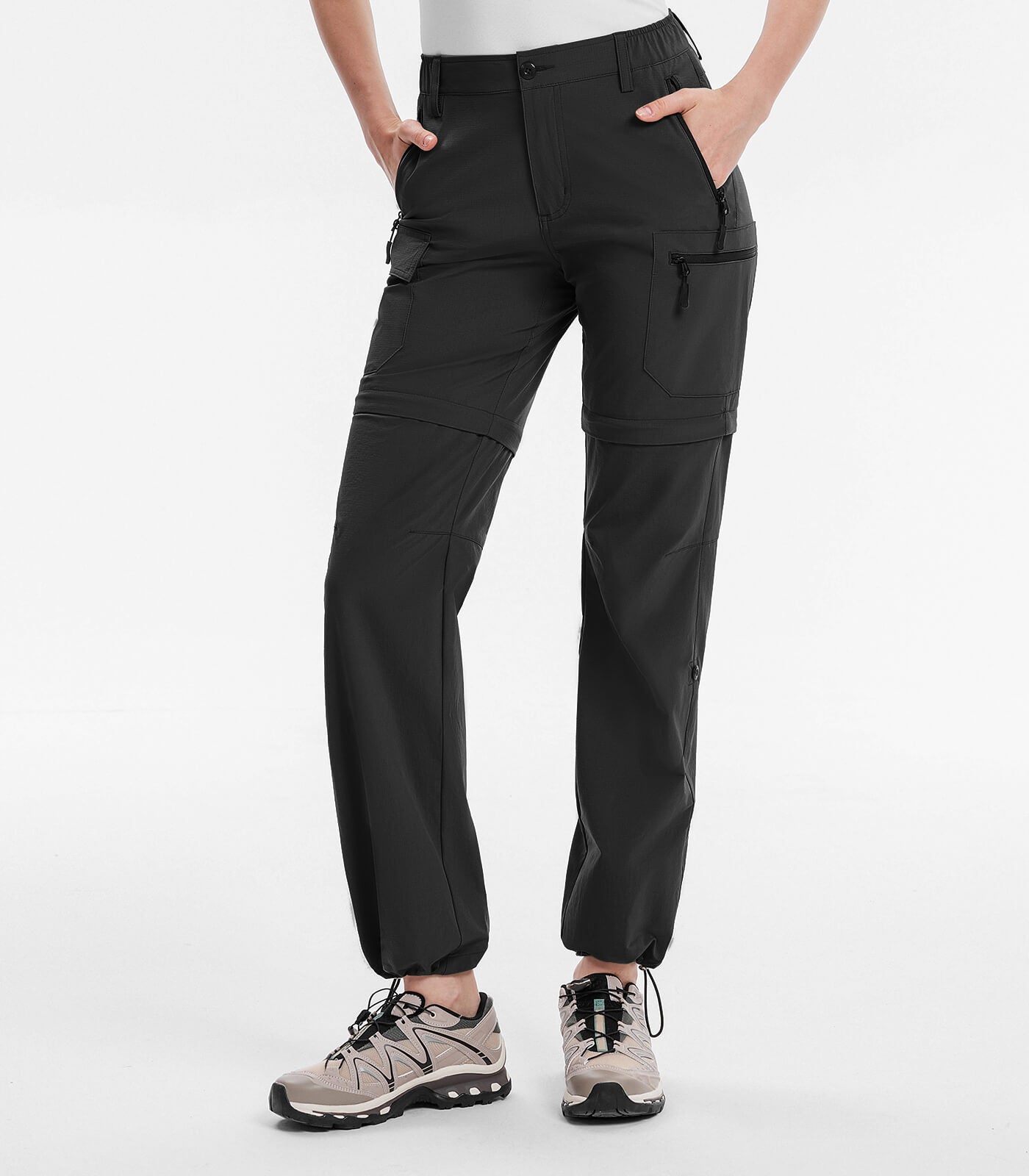 Women's Convertible Hiking Pants Quick Dry Zip-Off Cargo - HikerFlex W024