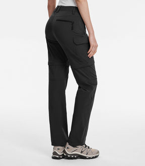 Women's Convertible Hiking Pants Quick Dry Zip-Off Cargo - HikerFlex W024