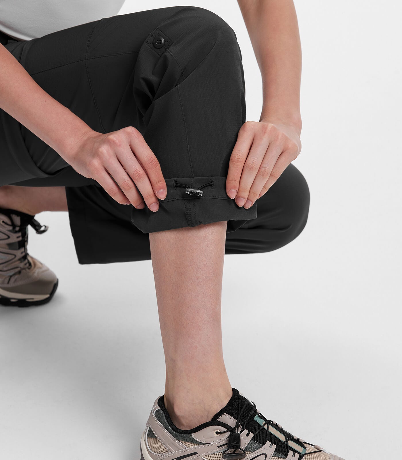 Women's Convertible Hiking Pants Quick Dry Zip-Off Cargo - HikerFlex W024
