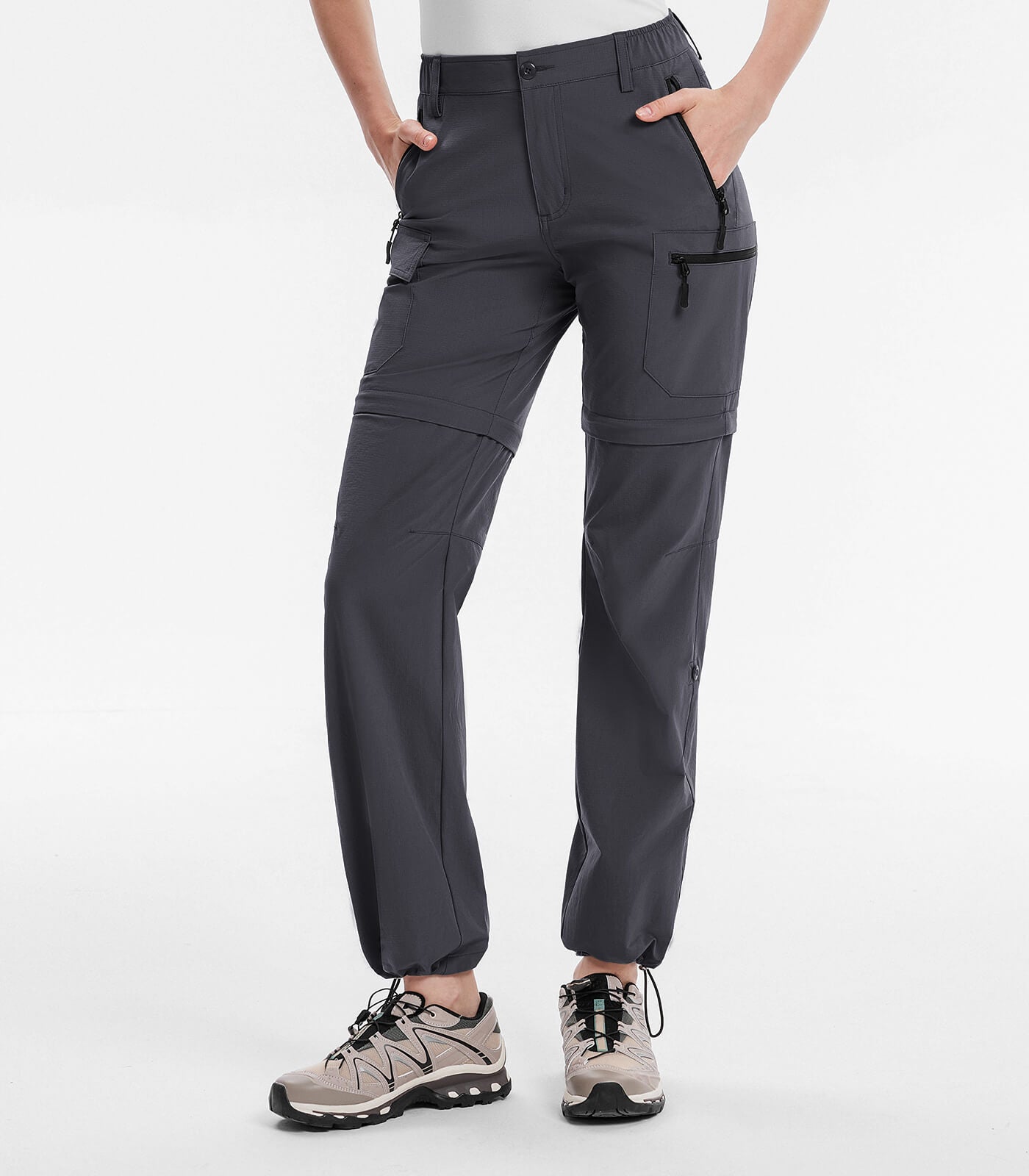 Women's Convertible Hiking Pants Quick Dry Zip-Off Cargo - HikerFlex W024