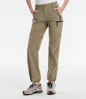 Women's Convertible Hiking Pants Quick Dry Zip-Off Cargo - HikerFlex W024
