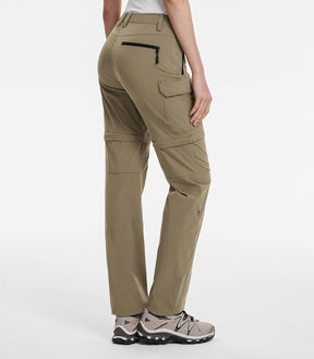 Women's Convertible Hiking Pants Quick Dry Zip-Off Cargo - HikerFlex W024