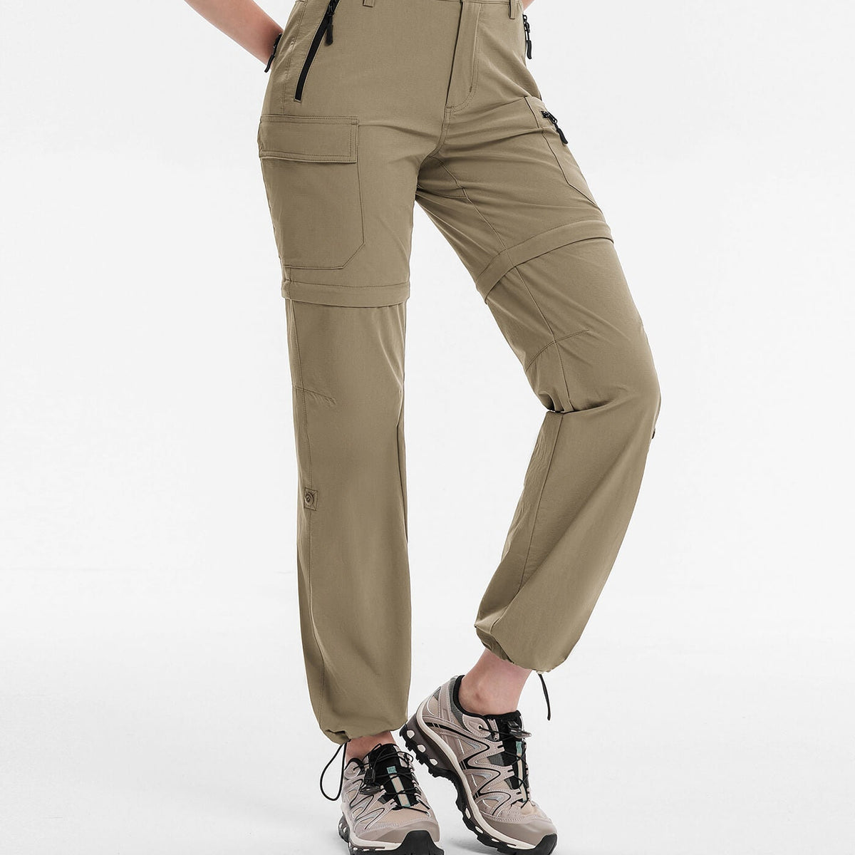 Pantalon Cargo De Randonnée REI Femme Taille 12 - Beige, Convertible, Ceinture