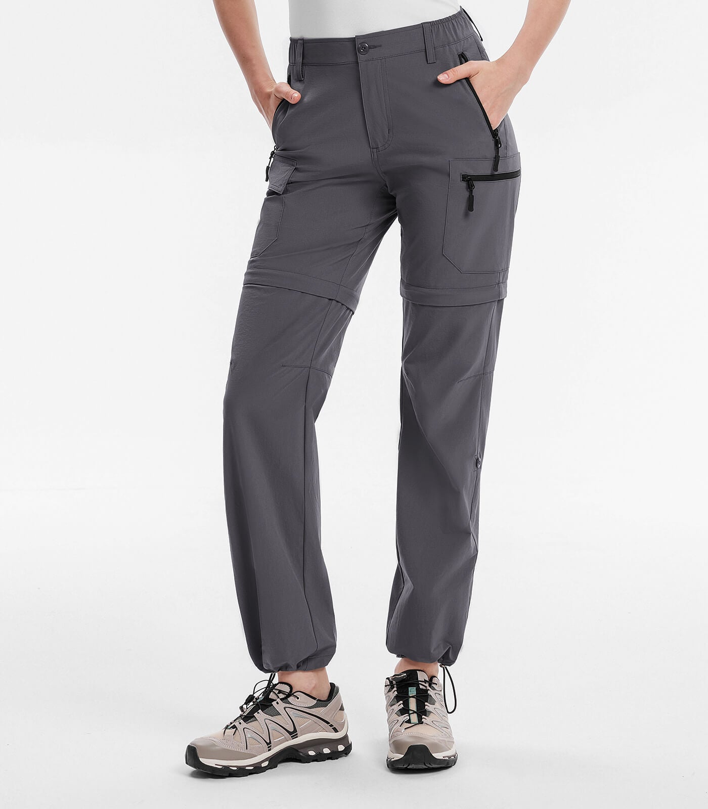 Women's Convertible Hiking Pants Quick Dry Zip-Off Cargo - HikerFlex W024