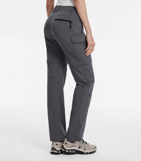 Women's Convertible Hiking Pants Quick Dry Zip-Off Cargo - HikerFlex W024