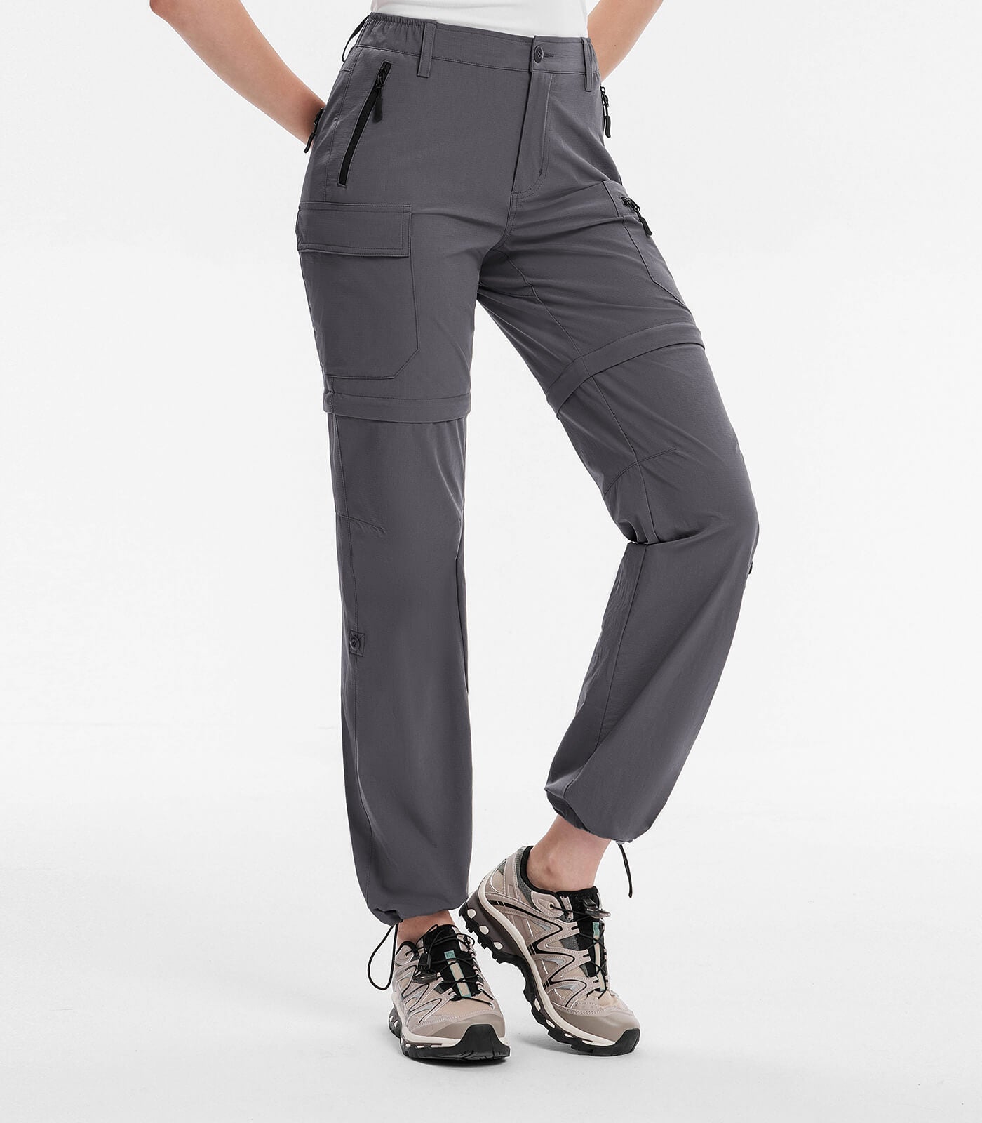Women's Convertible Hiking Pants Quick Dry Zip-Off Cargo - HikerFlex W024