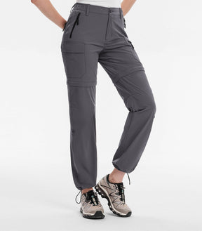 Women's Convertible Hiking Pants Quick Dry Zip-Off Cargo - HikerFlex W024