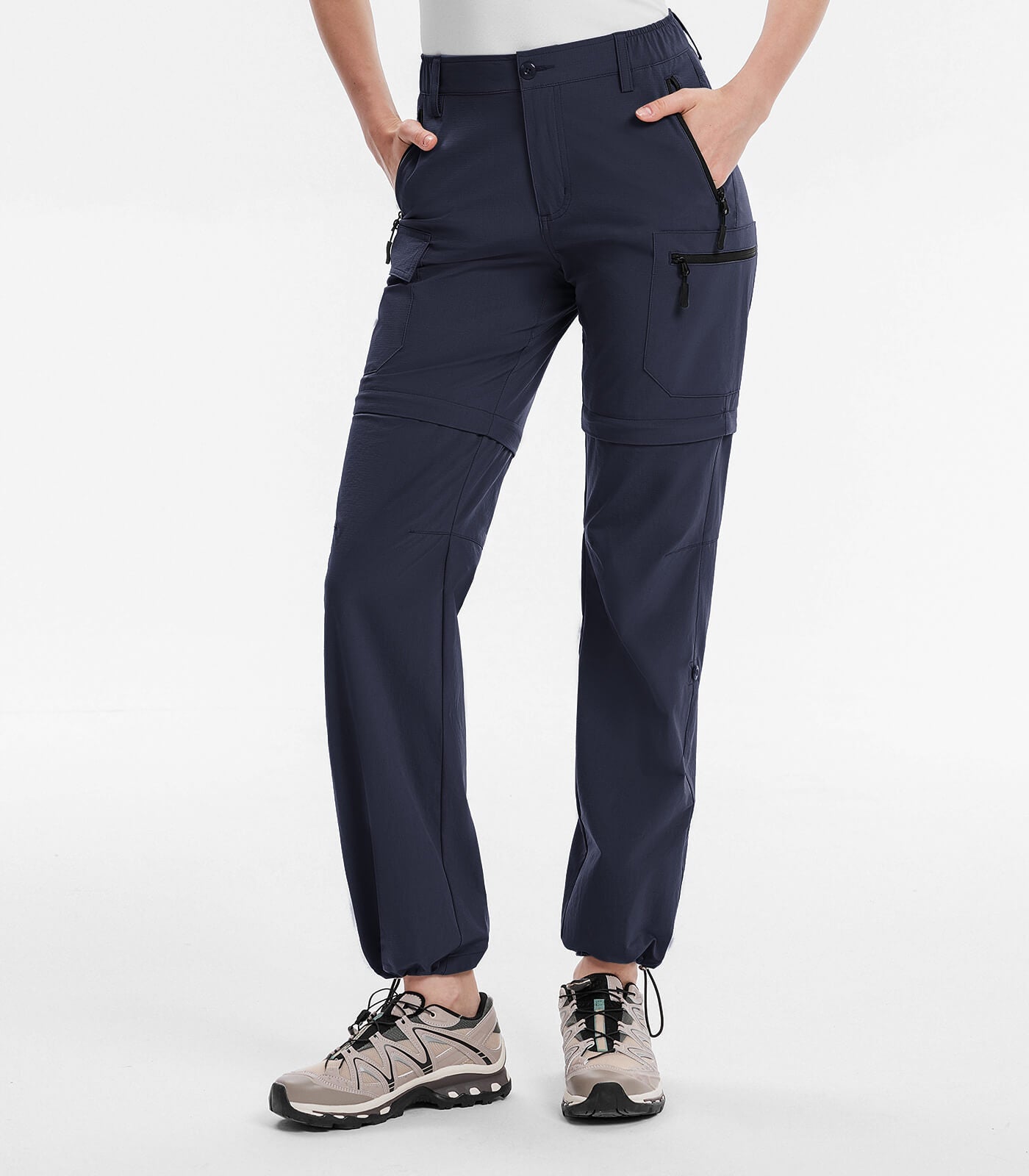 Women's Convertible Hiking Pants Quick Dry Zip-Off Cargo - HikerFlex W024