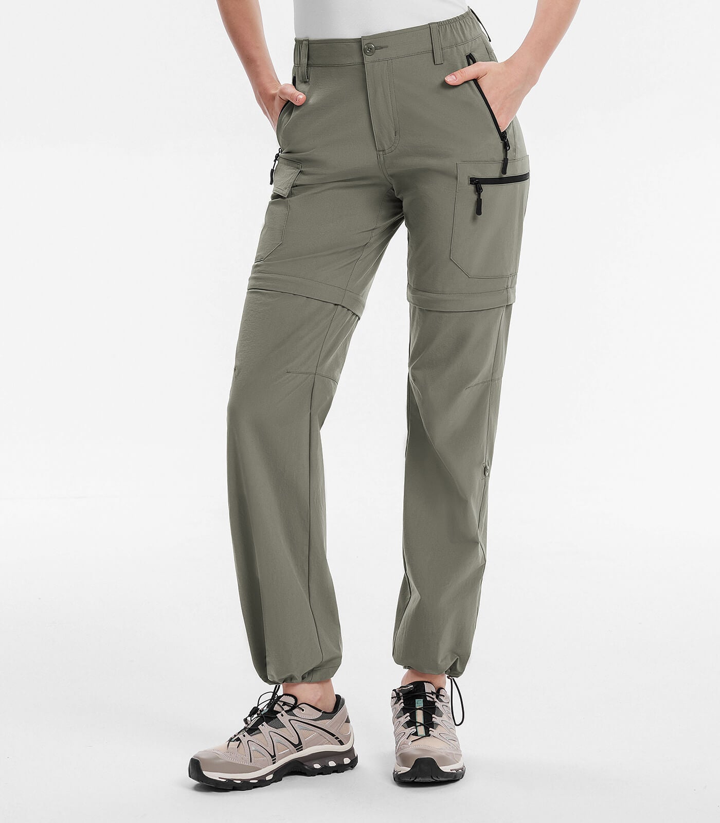 Women's Convertible Hiking Pants Quick Dry Zip-Off Cargo - HikerFlex W024