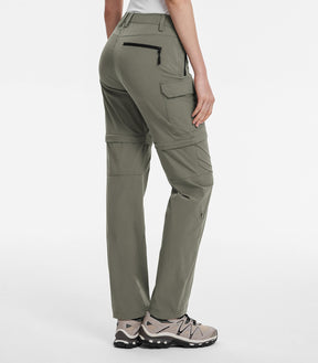 Women's Convertible Hiking Pants Quick Dry Zip-Off Cargo - HikerFlex W024