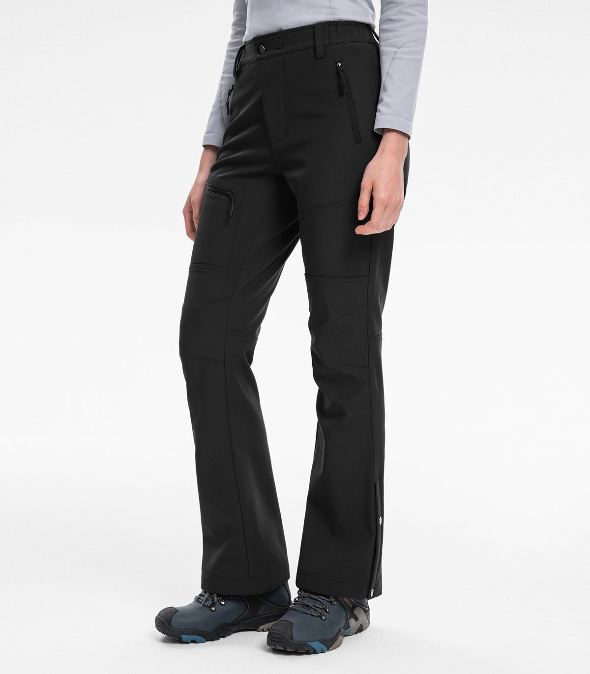 Women's Snow Ski Pants #Color_black