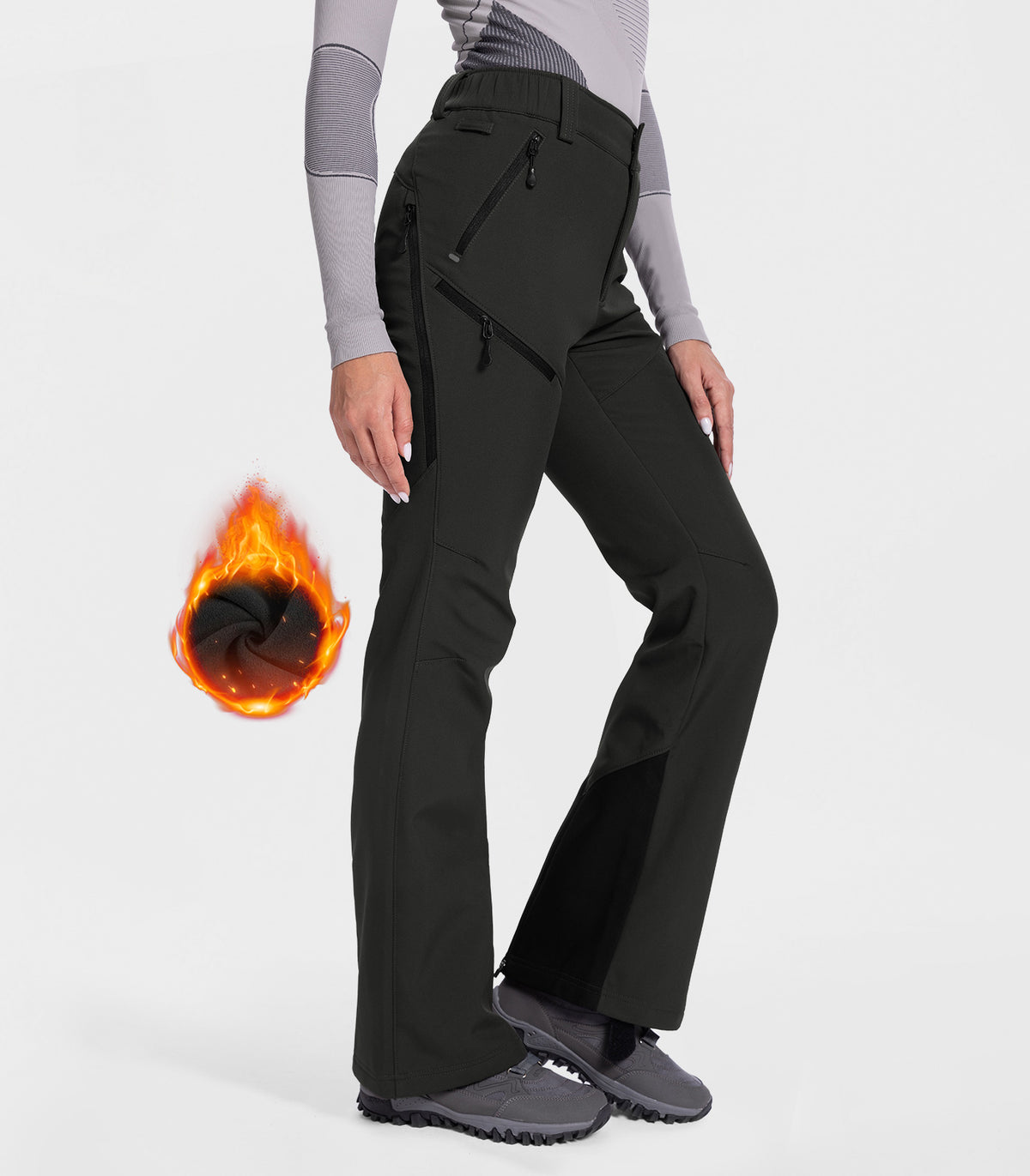 womens snow pants #Color_Black