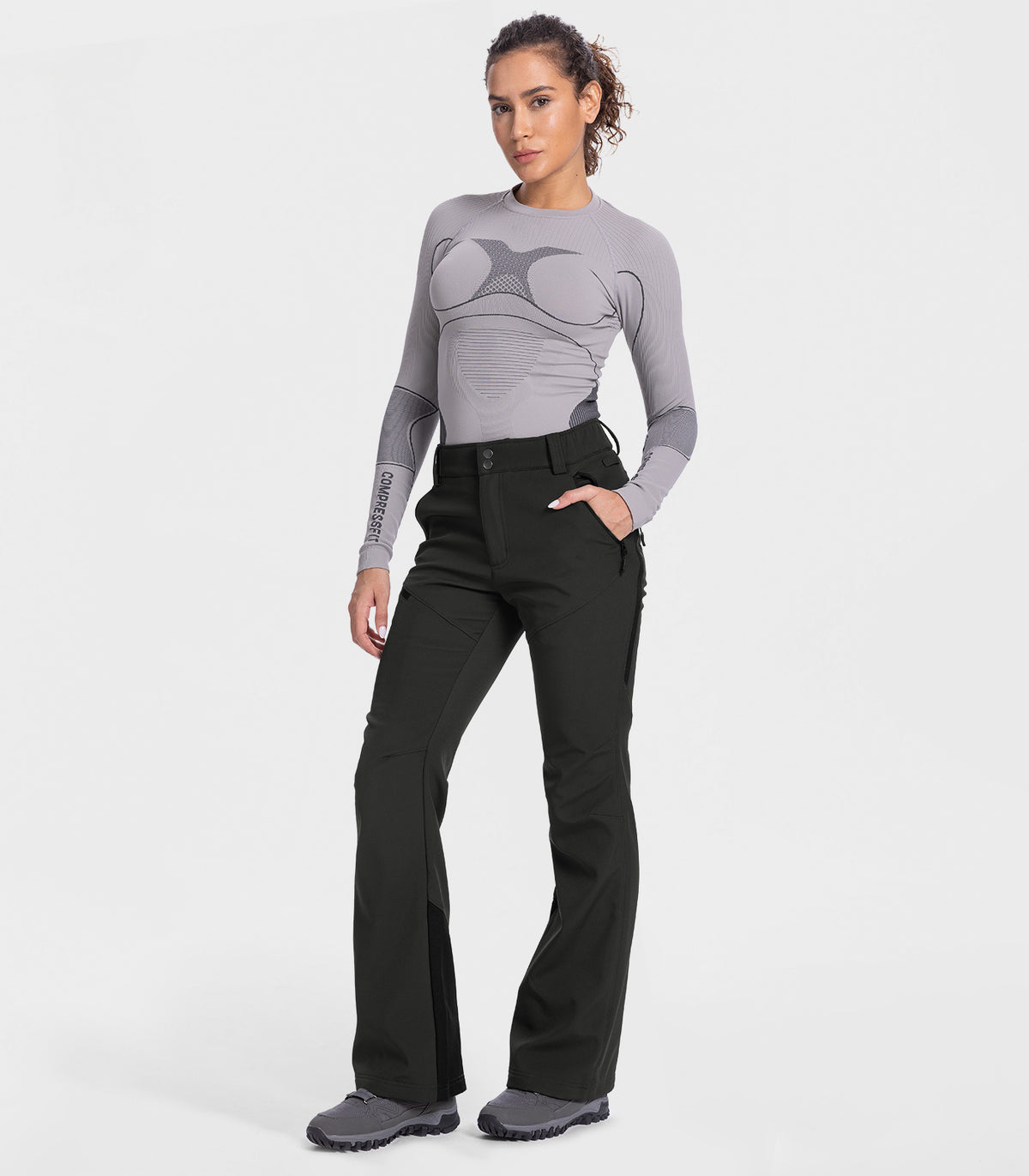 womens snow pants #Color_Black