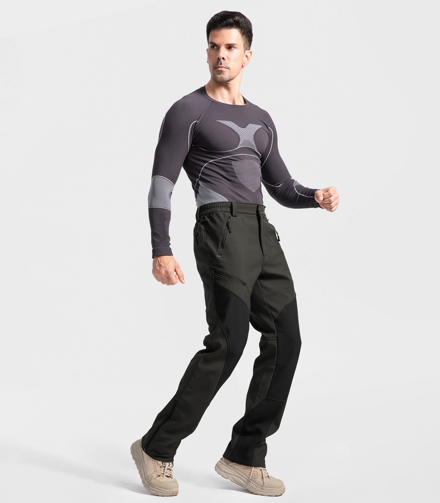 Men's Snow Ski Fleece lined Pants - SnowVenture M055