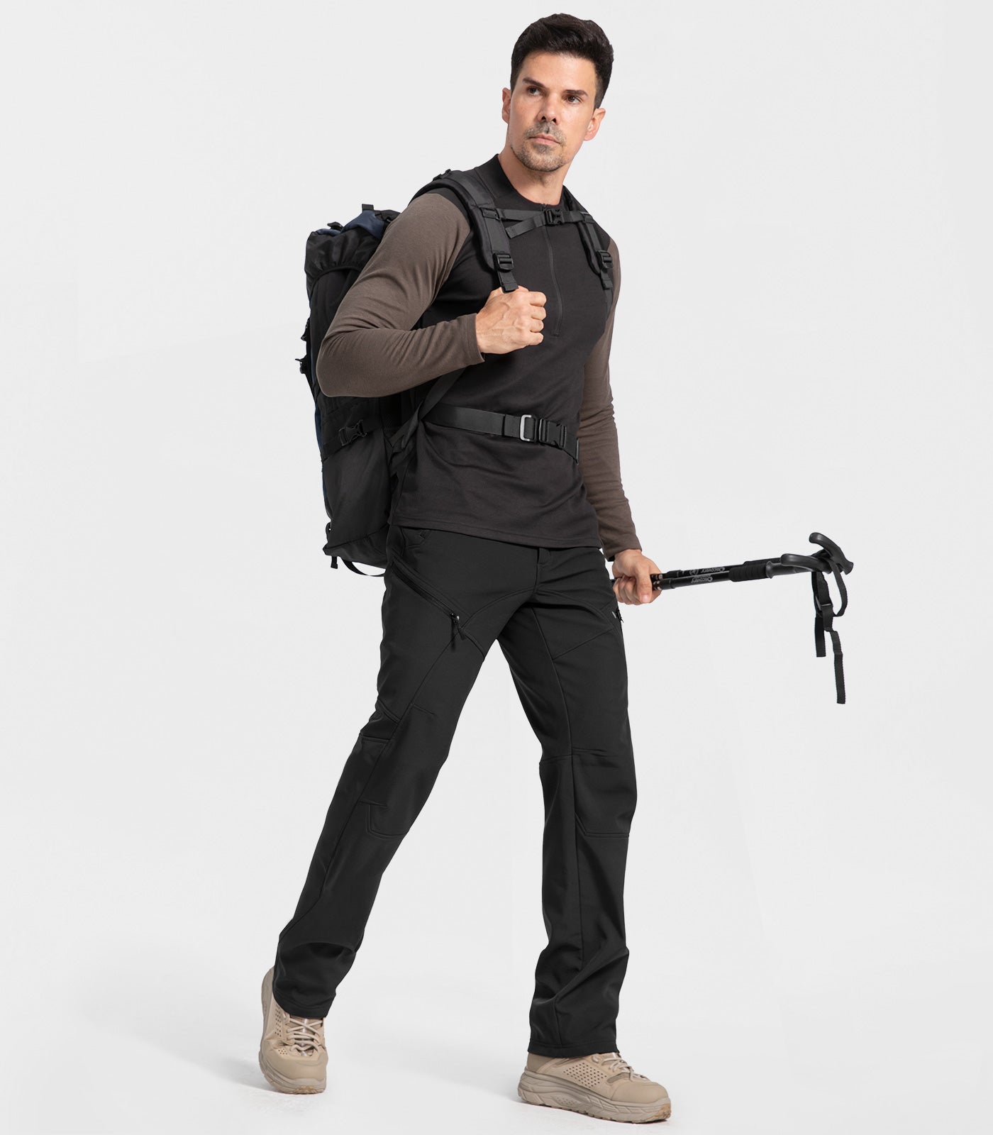 Men's Snow Ski Fleece lined Pants - SnowVenture M054