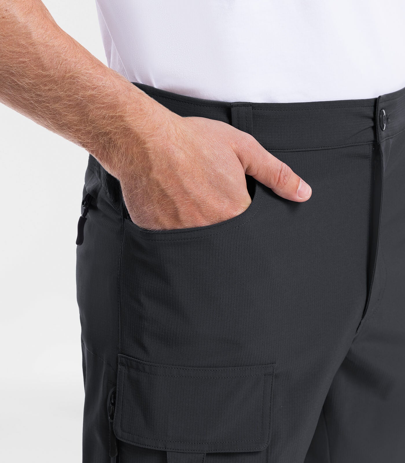 Men's Cargo Hiking Shorts Lightweight Water Resistant - TrailPioneer M026