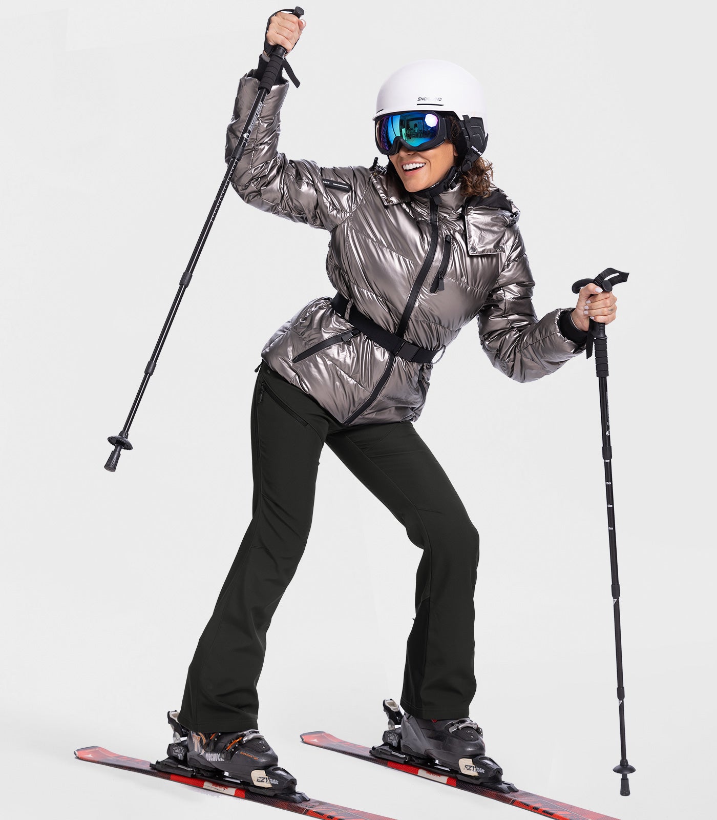 Women's Snow Ski Fleece lined Pants - SnowVenture W048