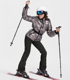 Women's Snow Ski Fleece lined Pants - SnowVenture W048