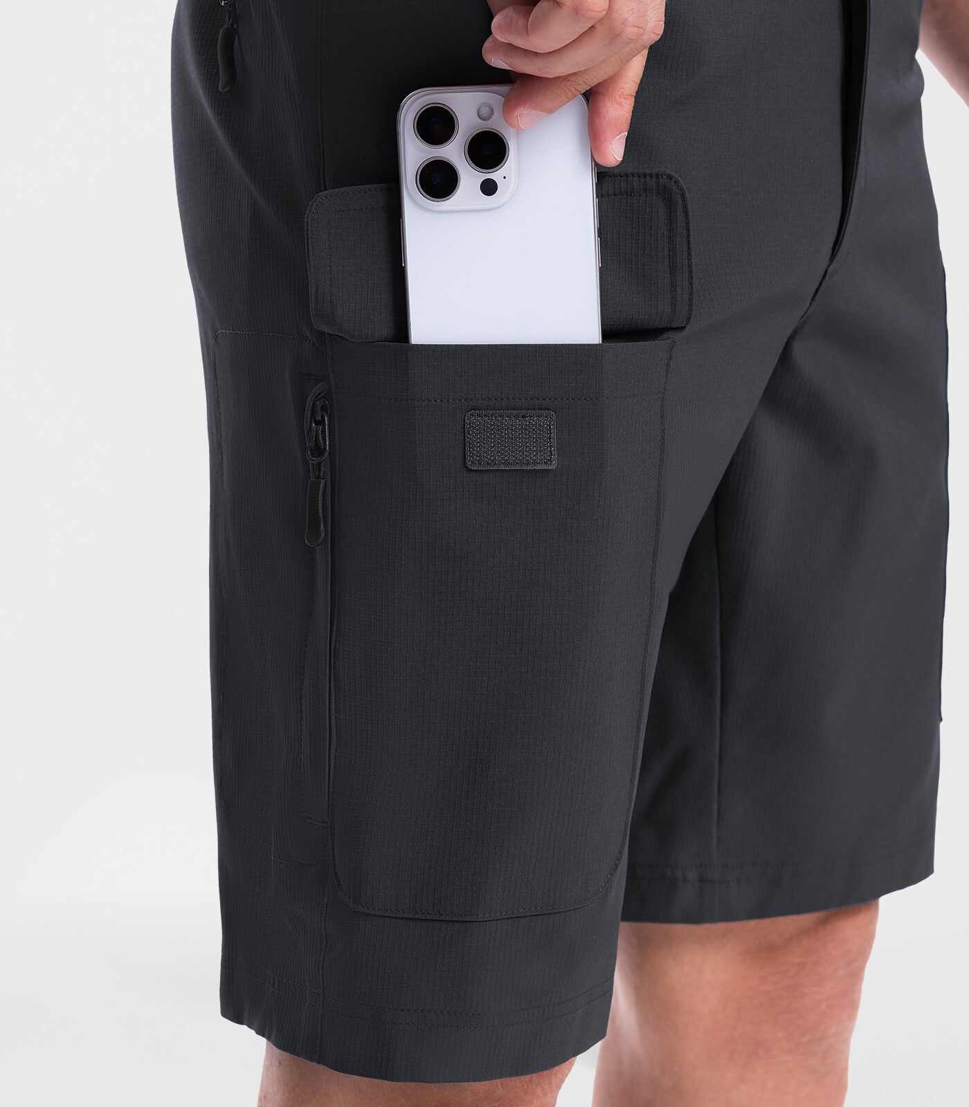 Men's Cargo Hiking Shorts Lightweight Water Resistant - TrailPioneer M026