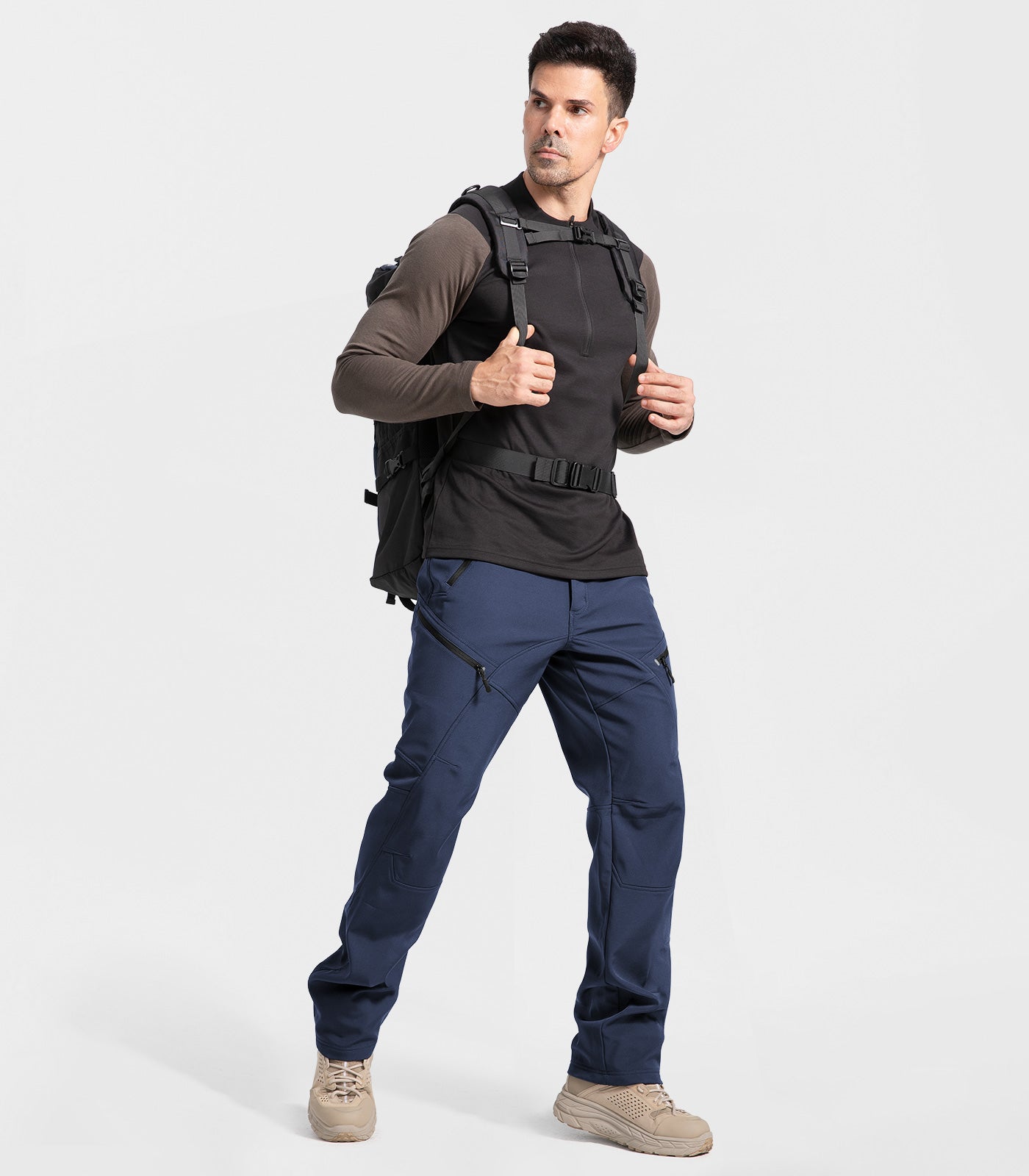 Men's Snow Ski Fleece lined Pants - SnowVenture M054