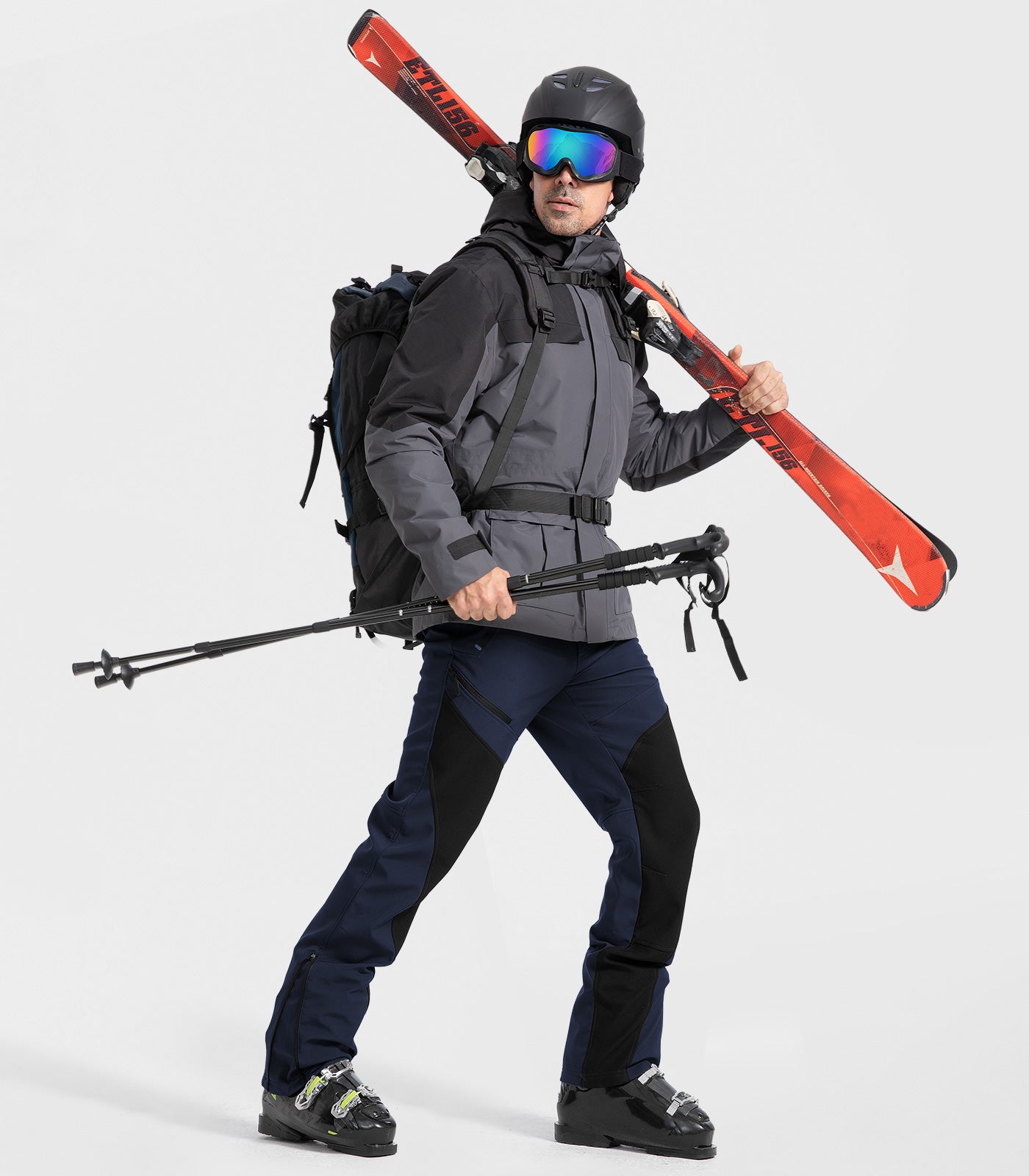 Men's Snow Ski Fleece lined Pants - SnowVenture M055