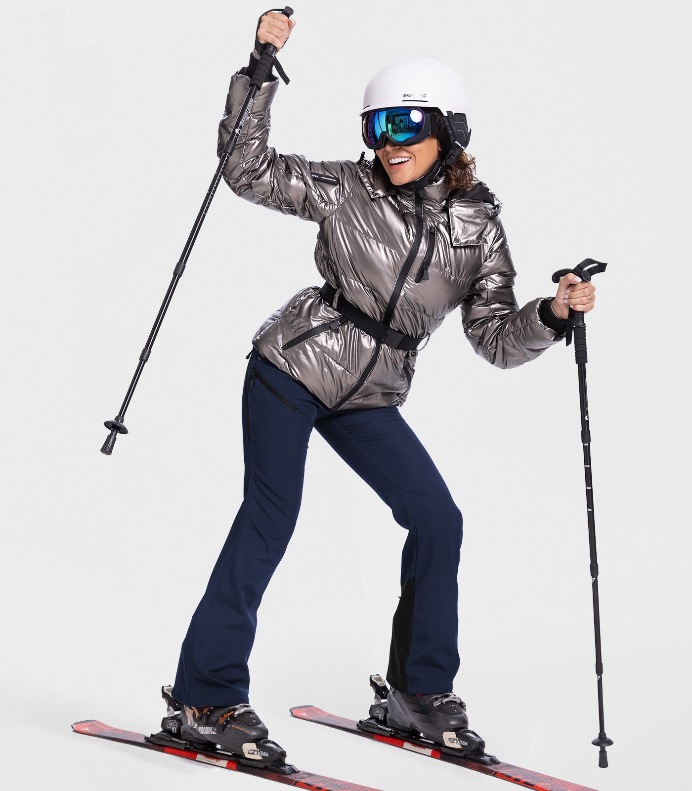 Women's Snow Ski Fleece lined Pants - SnowVenture W048