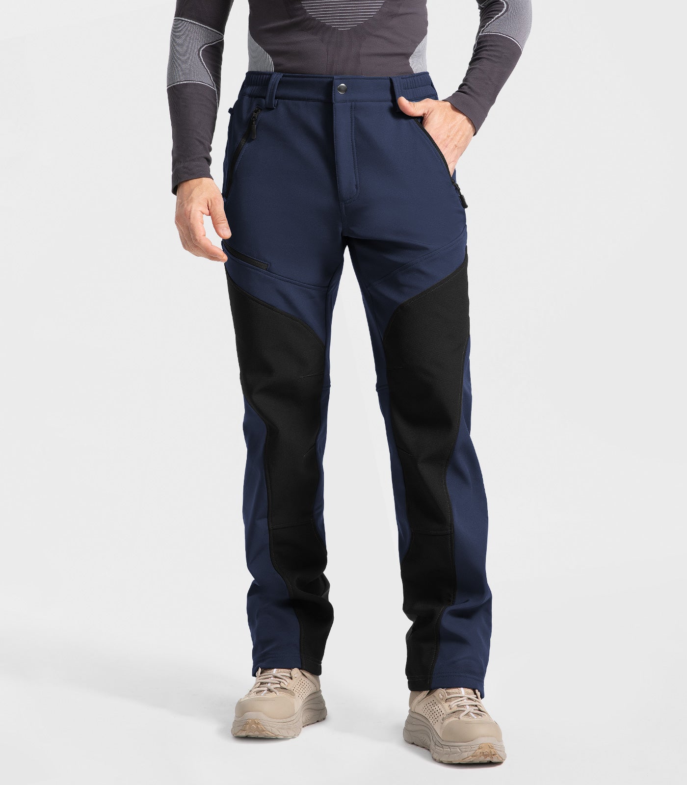 Men's Snow Ski Fleece lined Pants - SnowVenture M055