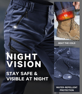 Men's Snow Ski Fleece lined Pants - SnowVenture M055