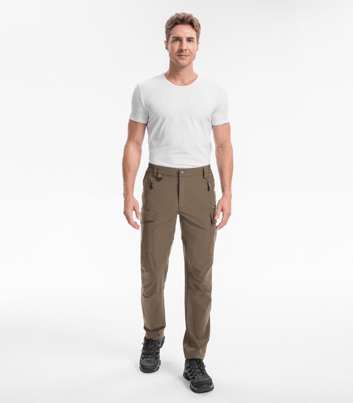Moosehill Men's Hiking Cargo Pants #Color_Brown